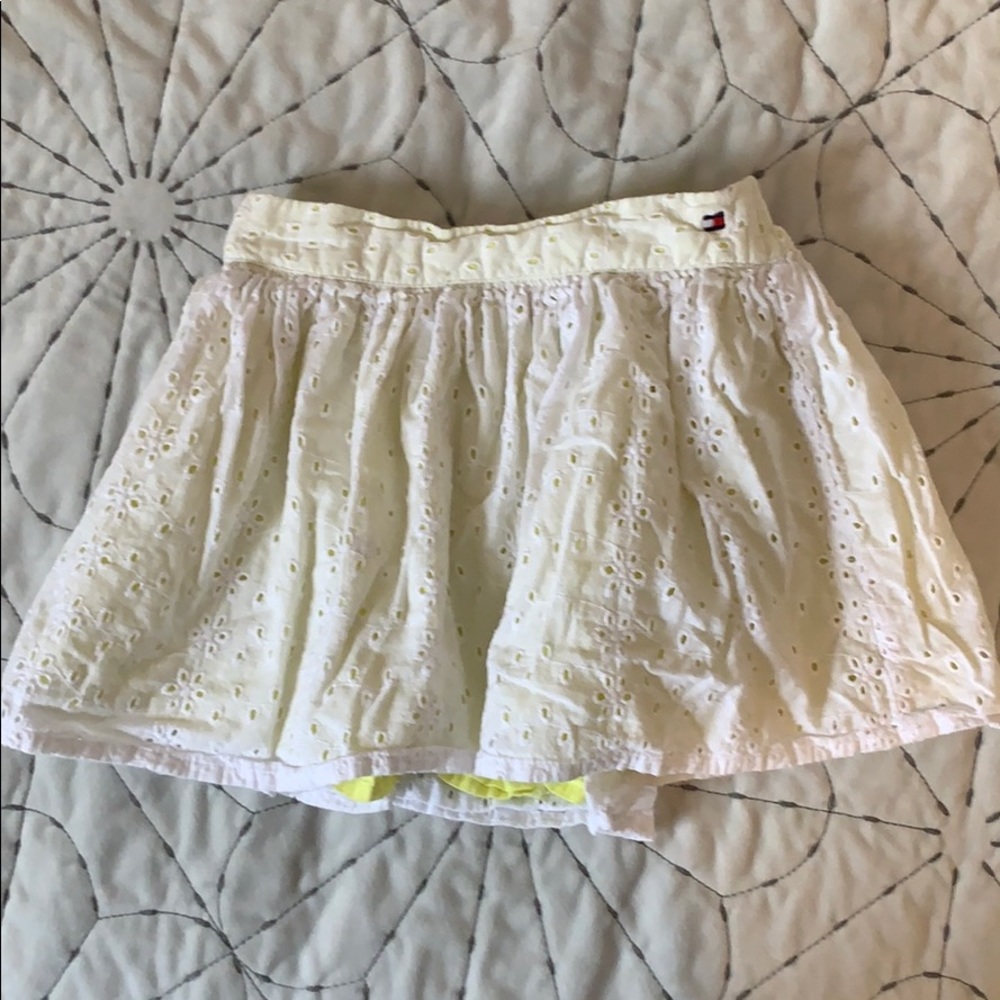 Tommy Hilfiger white eyelet skirt